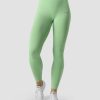 Dame ICIW Tights & Leggings | Ribbed Define Seamless Tights Spring Green