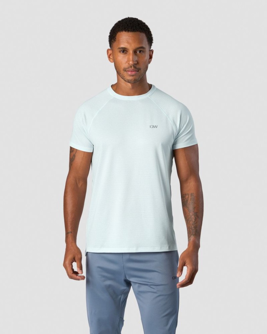 Herre ICIW T-Skjorter | Training Mesh T-Shirt Men Ice Blue