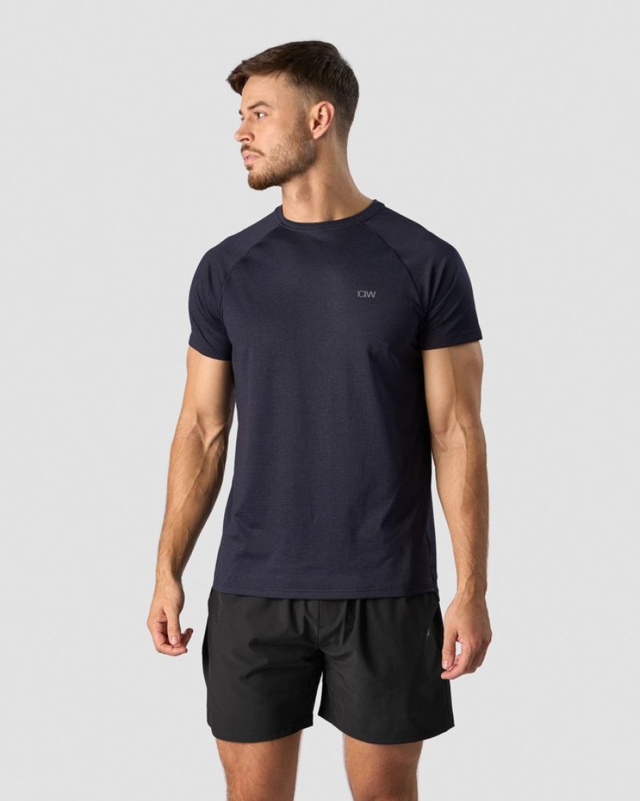 Herre ICIW T-Skjorter | Training Mesh T-Shirt Men Navy