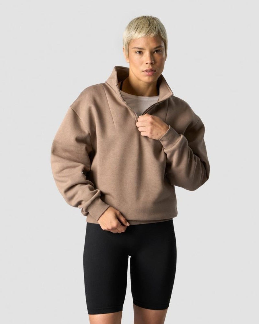 Dame ICIW Langermet | Nimble 1/4 Zip Autumn Brown