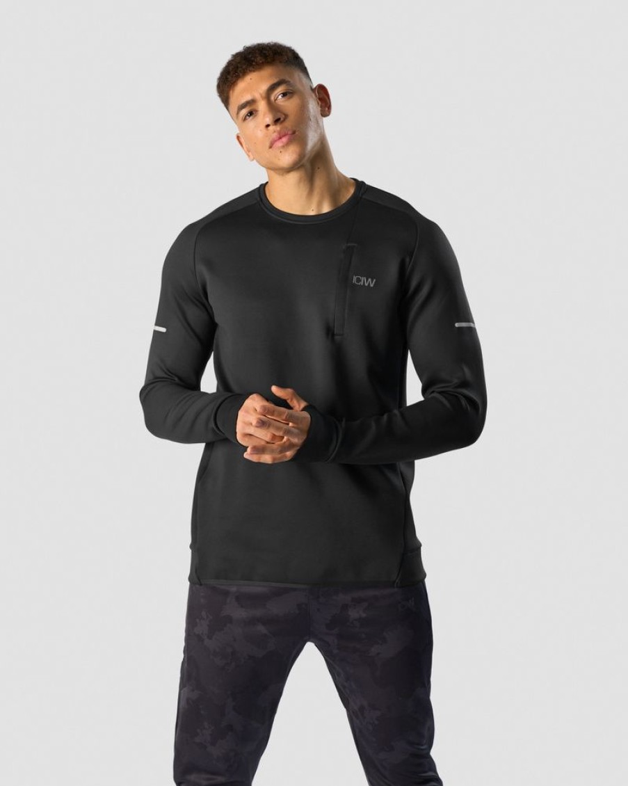 Herre ICIW Langermet | Mercury Crewneck Black