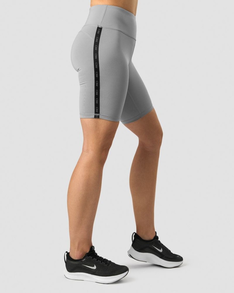 Dame ICIW Shorts | Ultimate Training Logo Biker Shorts Grey