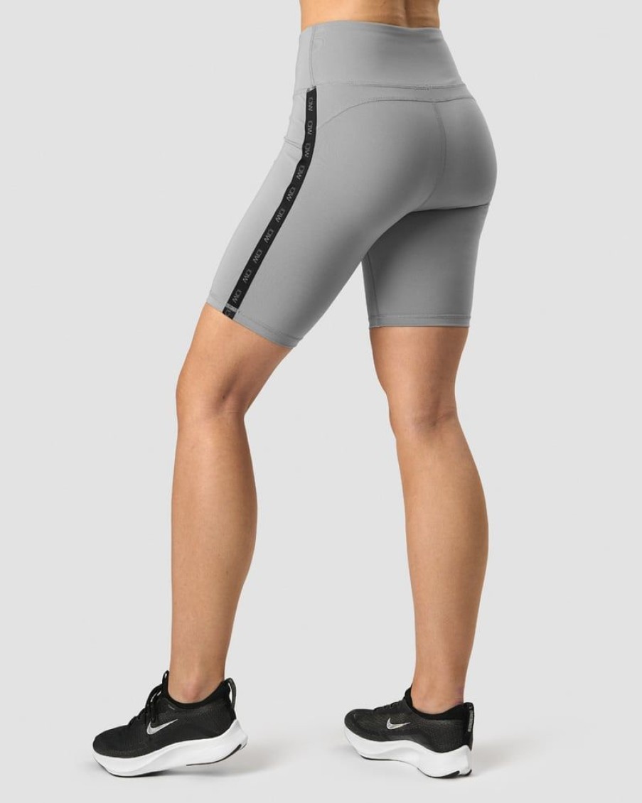 Dame ICIW Shorts | Ultimate Training Logo Biker Shorts Grey