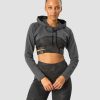 Dame ICIW Langermet | Ultimate Training Cropped Hoodie Storm Grey