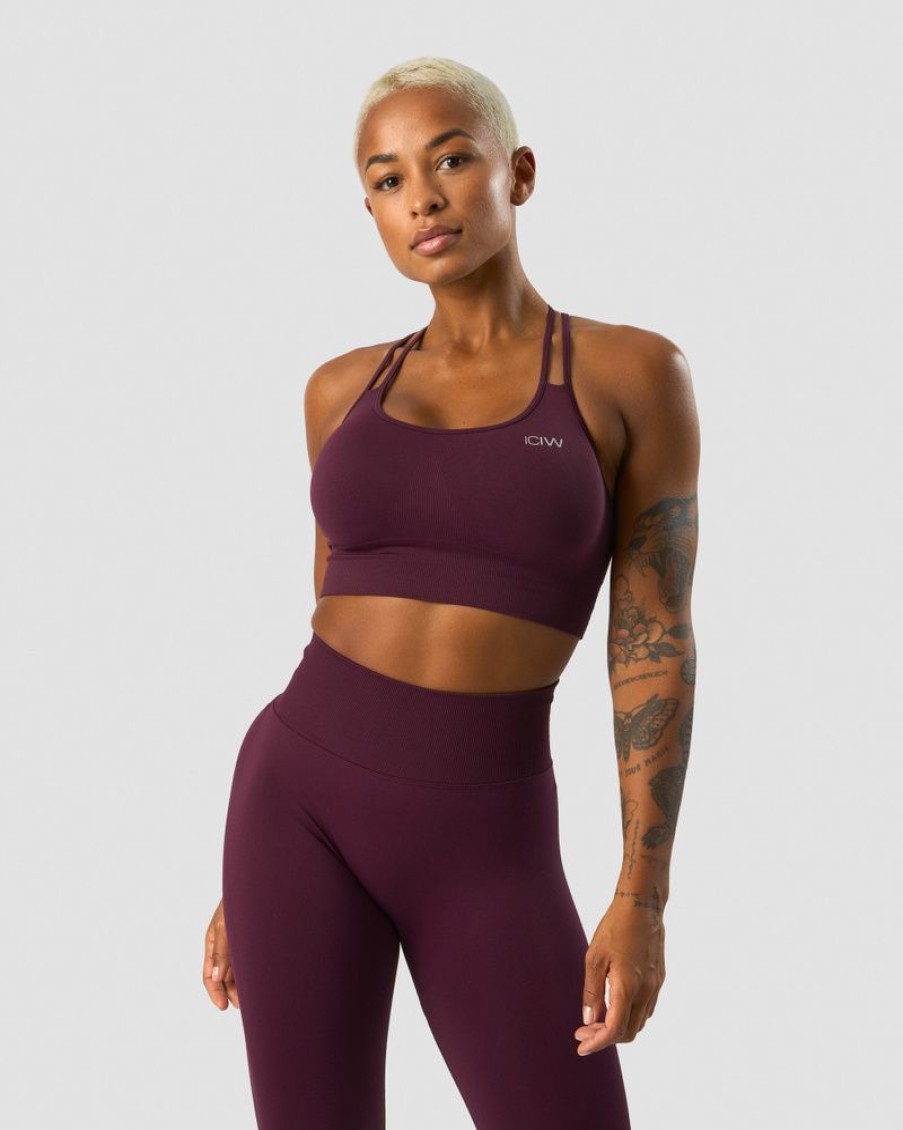 Dame ICIW Sport-Bh | Define Seamless Sports Bra Maroon