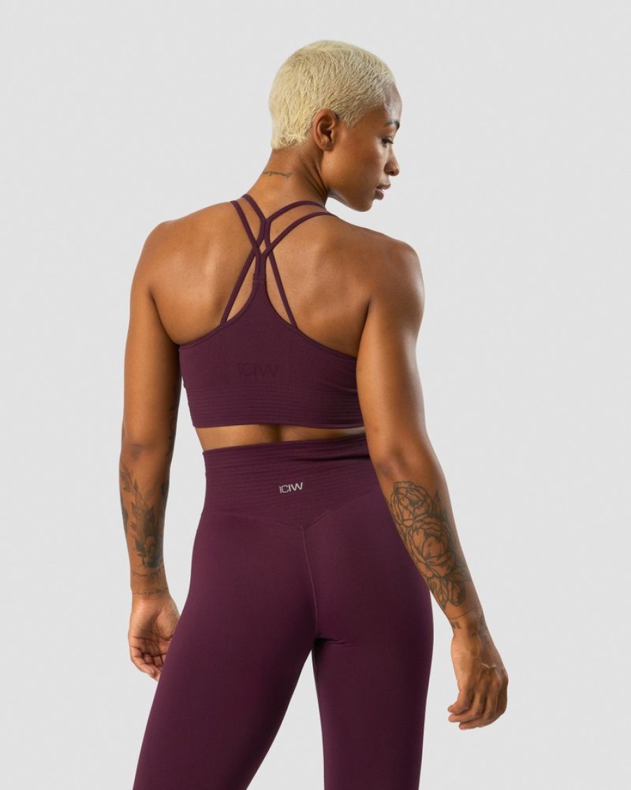 Dame ICIW Sport-Bh | Define Seamless Sports Bra Maroon