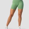 Dame ICIW Seamless | Ribbed Define Seamless Pocket Shorts Light Green