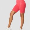 Dame ICIW Seamless | Ribbed Define Seamless Pocket Biker Shorts Coral Red