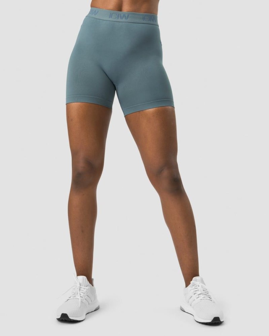 Dame ICIW Seamless | Define Seamless Logo Shorts Jungle Green