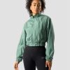 Dame ICIW Jakker Og Vester | Mercury Cropped Jacket Aqua Green