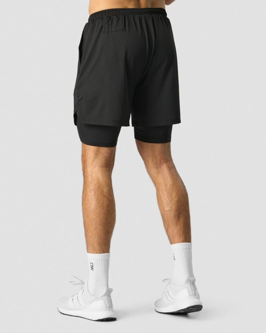 Herre ICIW Shorts | Stride 2-In-1 Shorts Men Black