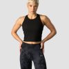 Dame ICIW Topper | Nimble Cropped Tank Top Black