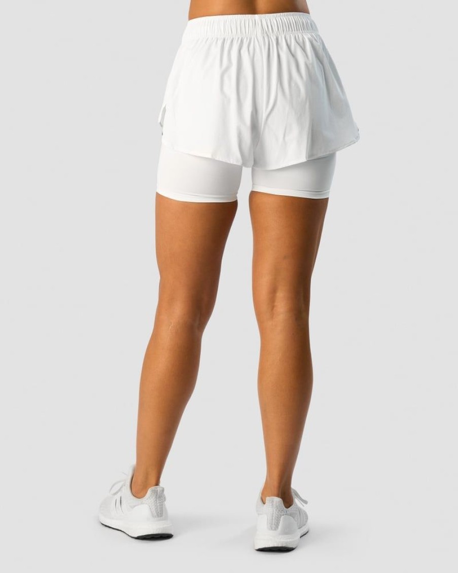 Dame ICIW Shorts | Charge 2-In-1 Shorts Wmn White