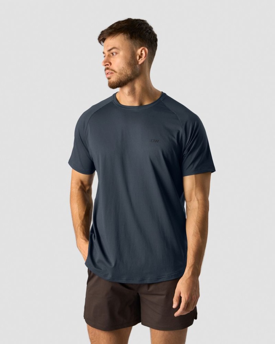 Herre ICIW T-Skjorter | Stride Raglan T-Shirt Men Navy