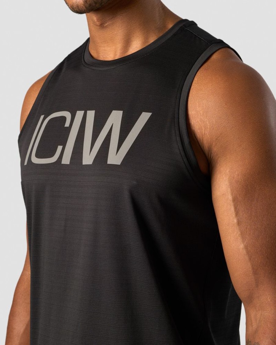 Herre ICIW Singleter | Mercury Tank Top Black