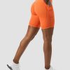 Dame ICIW Shorts | Scrunch V-Shape Pocket Biker Shorts Orange