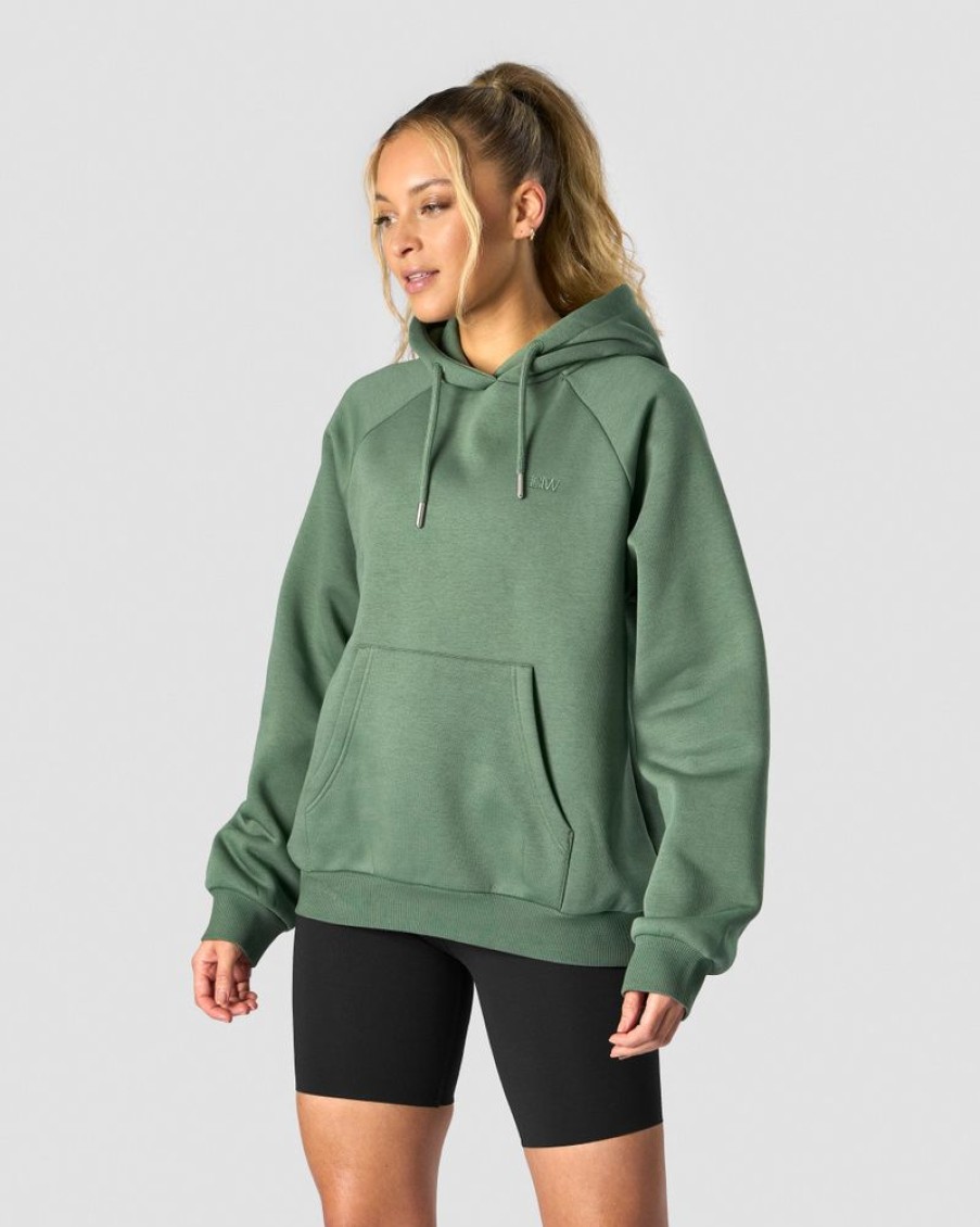 Dame ICIW Langermet | Everyday Hoodie Wmn Dark Green