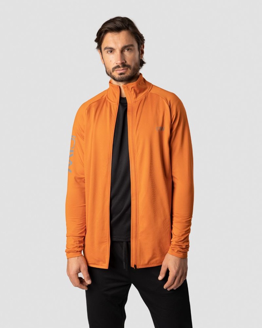 Herre ICIW Langermet | Ultimate Training Zipper Burnt Orange