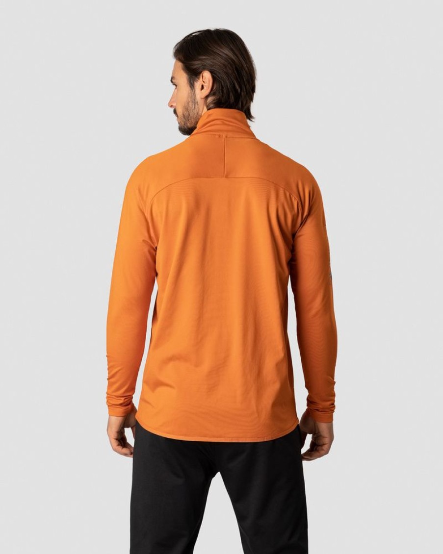 Herre ICIW Langermet | Ultimate Training Zipper Burnt Orange