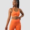 Dame ICIW Sport-Bh | Scrunch Adjustable Sports Bra Orange