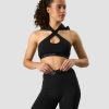 Dame ICIW Sport-Bh | Ultimate Training Hoodie Sports Bra Black