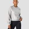 Dame ICIW Langermet | Everyday Cropped Crewneck Light Grey Melange