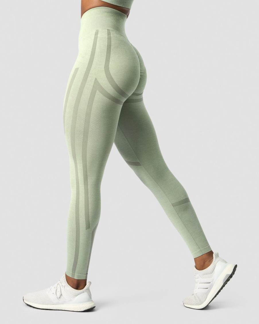 Dame ICIW Tights & Leggings | Rush Seamless Tights Sage Green