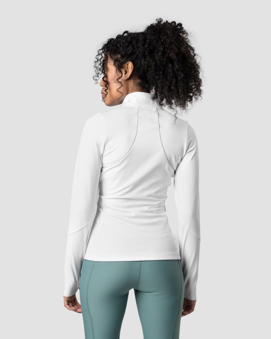 Dame ICIW Langermet | Mercury Zipper Fleece Wmn White