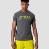 Herre ICIW T-Skjorter | Smash Padel Mesh T-Shirt Grey Melange Men