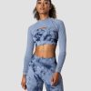 Dame ICIW Seamless | Define Seamless Ls Shoulder Top Urban Blue