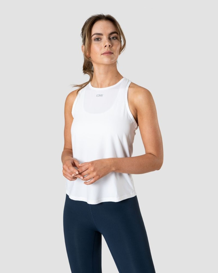 Dame ICIW Topper | High Neck Tank Top White