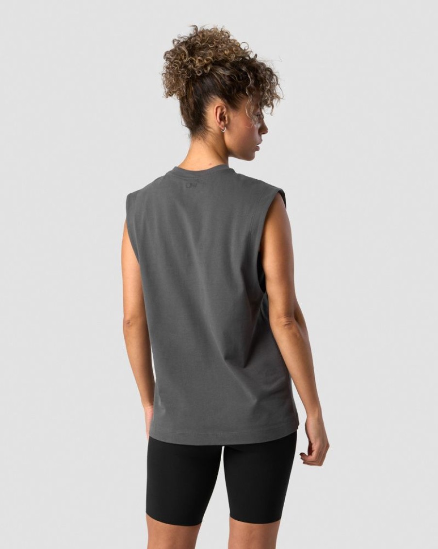 Dame ICIW Topper | Everyday Cotton Tank Top Dark Grey