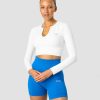 Dame ICIW Seamless | Ribbed Define Seamless Cropped Long Sleeve White