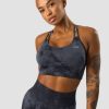 Dame ICIW Sport-Bh | Define Seamless Tie Dye Sports Bra Dark Blue