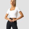 Dame ICIW T-Shirts | Nimble Soft Cropped T-Shirt White