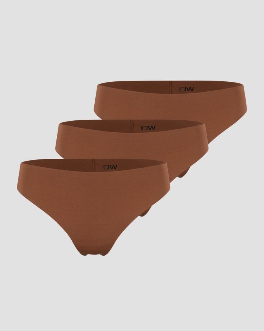 Dame ICIW Undertoy | Soft Thong 3-Pack Cinnamon