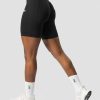 Dame ICIW Shorts | Scrunch V-Shape Biker Shorts Black