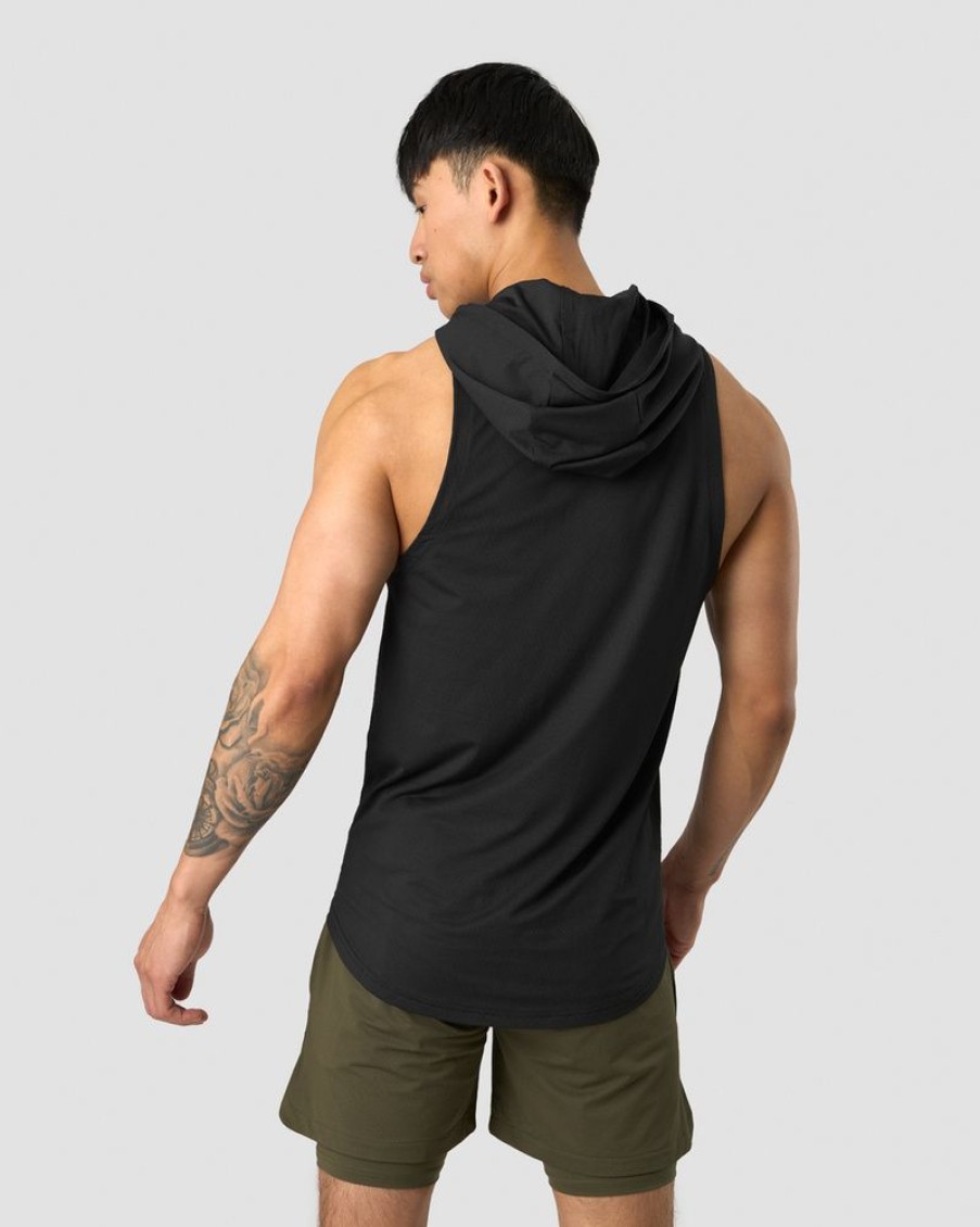 Herre ICIW T-Skjorter | Stride Sleeveless T-Shirt Hoodie Men Black