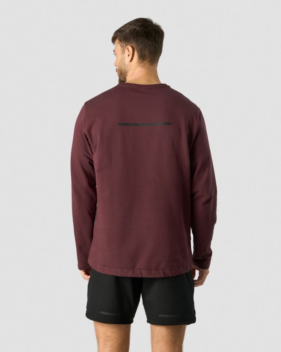 Herre ICIW Langermet | Stride Sweatshirt Men Burgundy