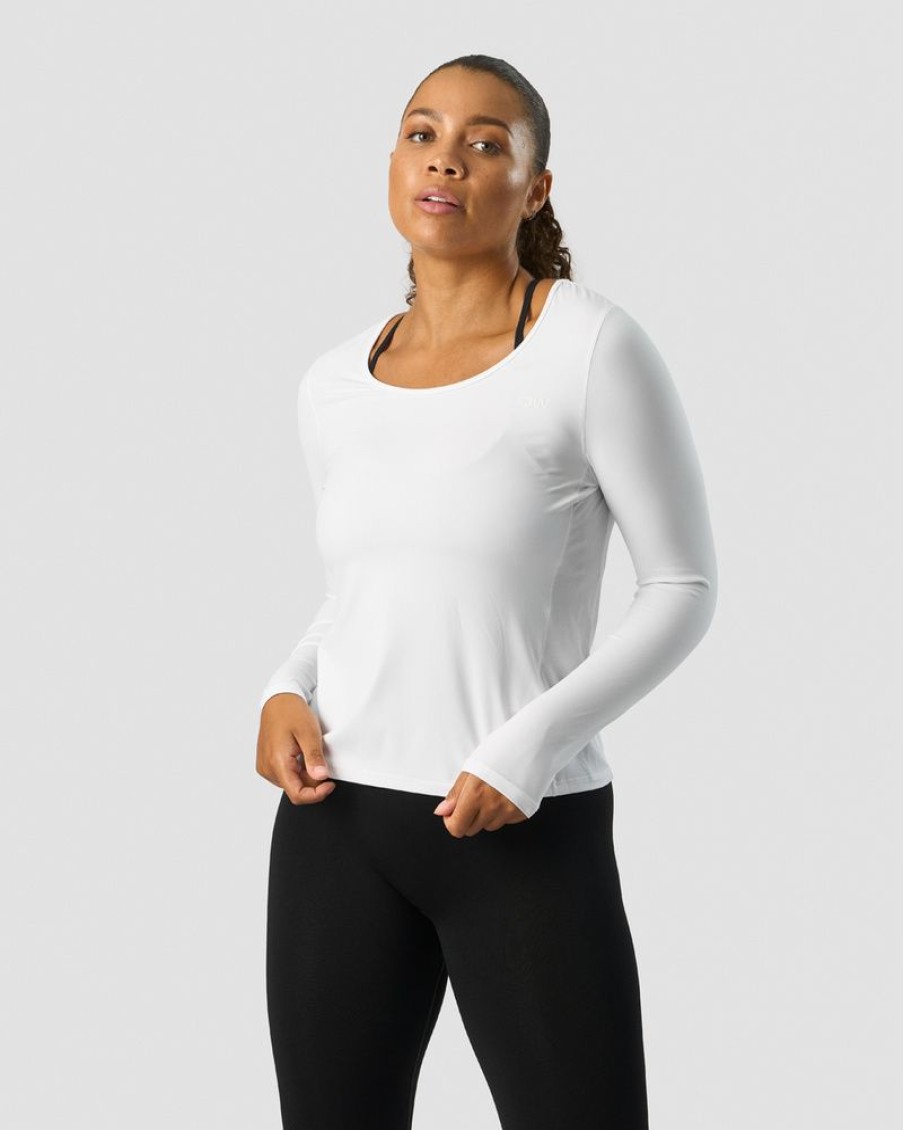 Dame ICIW Langermet | Everyday Tech Long Sleeve White