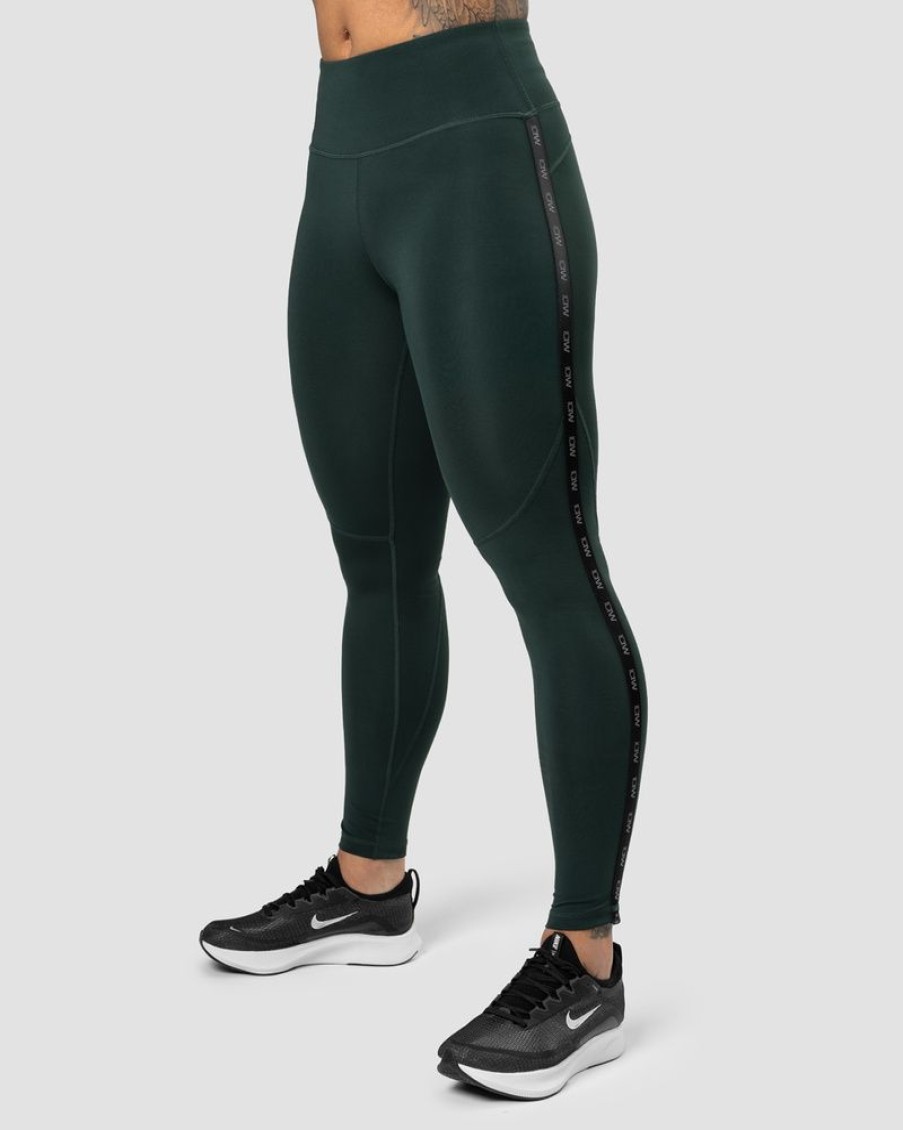 Dame ICIW Tights & Leggings | Ultimate Training Logo Tights Deep Green