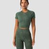 Dame ICIW Seamless | Camo Seamless T-Shirt Green