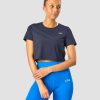 Dame ICIW T-Shirts | Training Cropped T-Shirt Navy