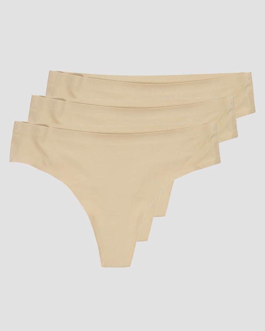 Dame ICIW Undertoy | Invisible Thong 3-Pack Beige