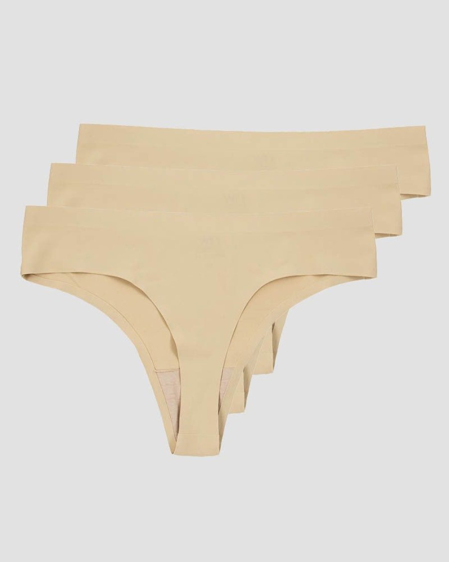 Dame ICIW Undertoy | Invisible Thong 3-Pack Beige