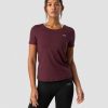 Dame ICIW T-Shirts | Training T-Shirt Wmn Burgundy