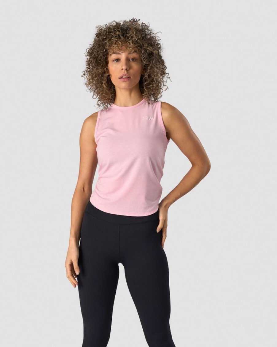 Dame ICIW Topper | Open Back Tank Top Pink