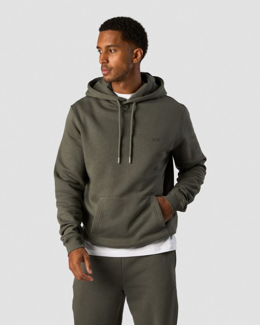 Herre ICIW Langermet | Everyday Hoodie Side Logo Men Khaki Green