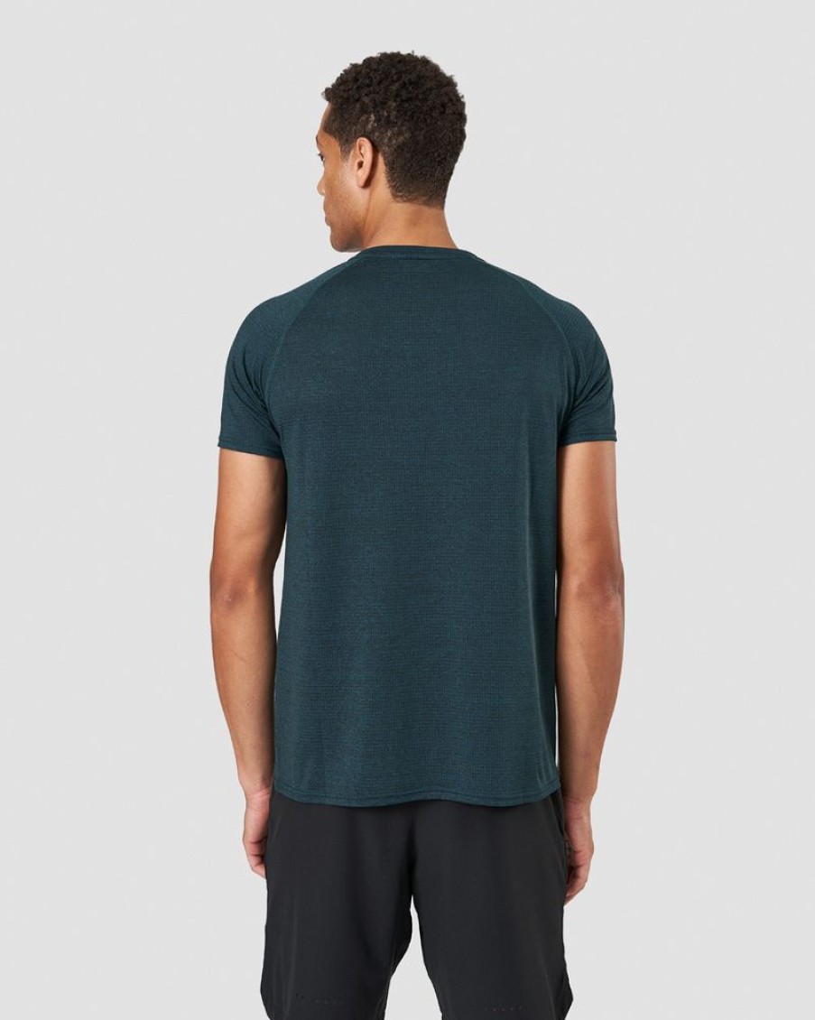 Herre ICIW T-Skjorter | Training Mesh T-Shirt Vivid Green Melange Men