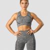 Dame ICIW Sport-Bh | Rush Seamless Sports Bra Grey Melange